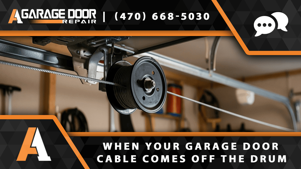 garage door cable comes off the drum