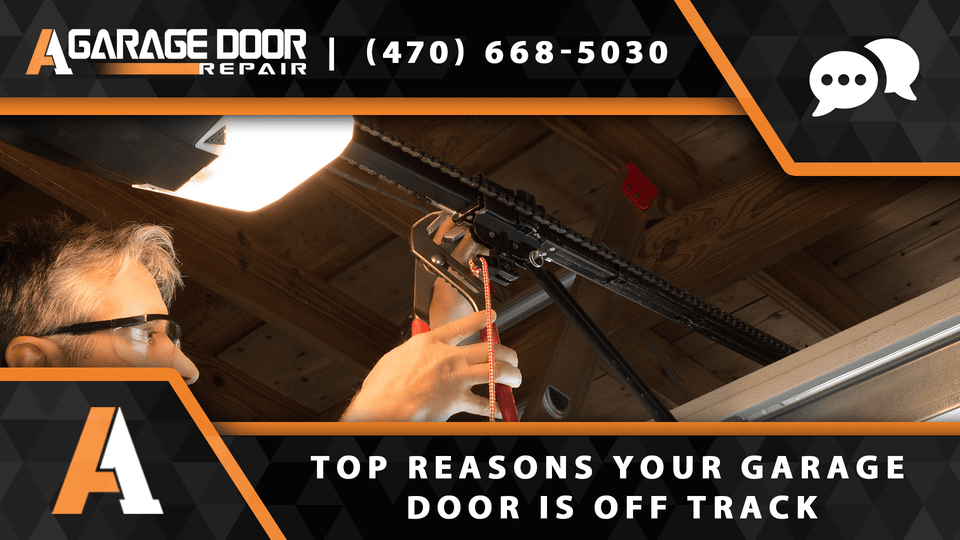 garage door off track