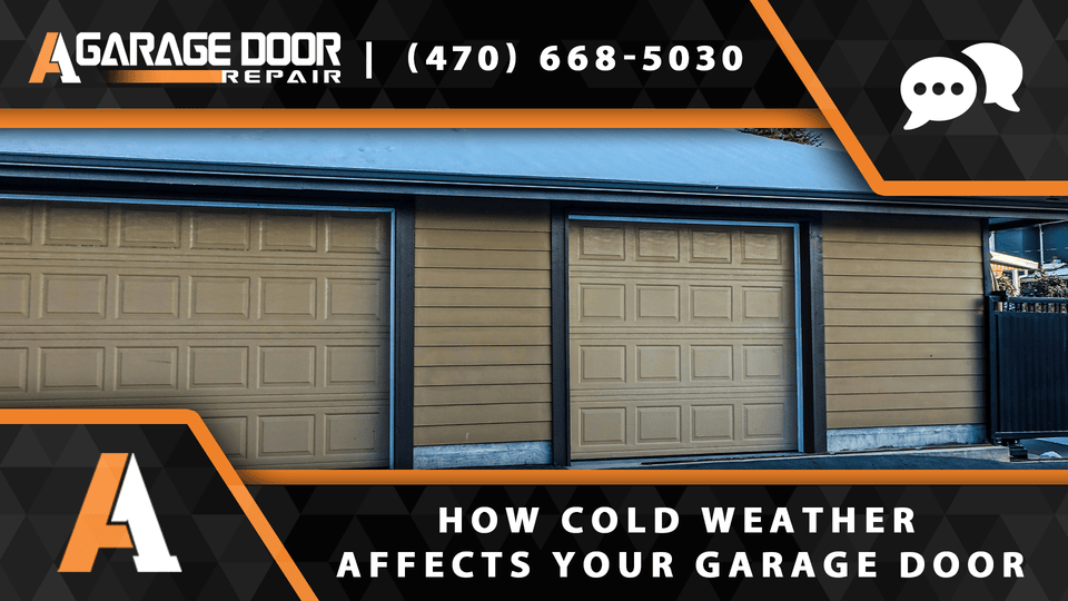 how cold affects your garage door
